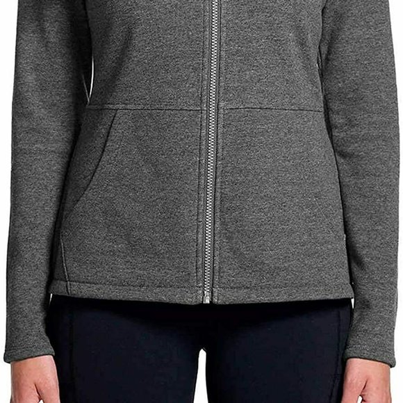 SKECHERS Women Performance Go Walk Full Zip Fleece-Lined Jacket--Charcoal - Picture 5 of 9